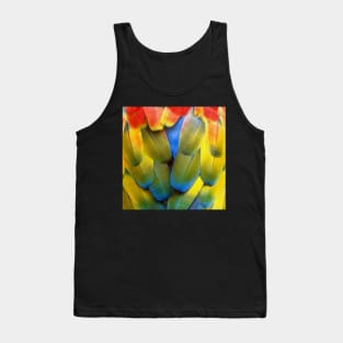 Scarlet Macaw  design perfect for people who loves parrots. The design is also great for abstract Color. Tank Top